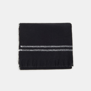 Sinsay - Szalik w paski - Czarny - damski - 1431X-99X