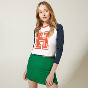 Sinsay - Koszulka z nadrukiem - Granatowy - damski - 1472B-59X