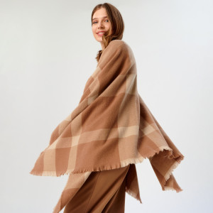 Sinsay - Ponczo - Kremowy - damski - 1472X-02X