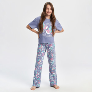 Sinsay - Pyjama - Marineblau - Mädchen - 1501M-58X