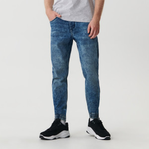 Sinsay - Jeansy jogger - Granatowy - męski - 1580O-59J