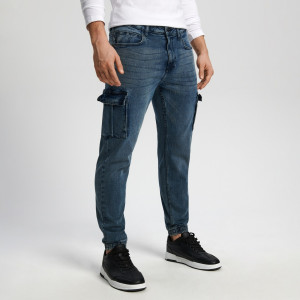 Sinsay - Jogger farmer - Tengerészkék - Férfi - 1590O-59X