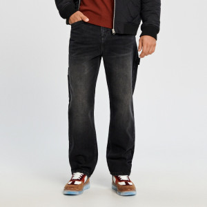Sinsay - Jeans im Loose-Fit - Schwarz - herren - 1593O-99J