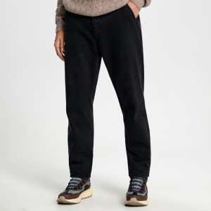 Sinsay - Jeansy chino barrel - Czarny - męski - 1594O-99J