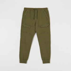 Sinsay - Jeansy joggery - Khaki - męski - 1604O-91X