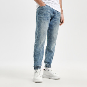 Sinsay - Jeansy jogger - Niebieski - męski - 1611O-50J