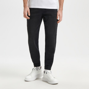 Sinsay - Jeansy jogger - Czarny - męski - 1611O-99J
