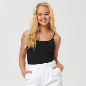 Sinsay - Basic-Top - Schwarz - damen - 1612F-99X