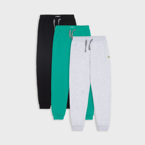Sinsay - Spodnie dresowe jogger 3 pack - Czarny - chłopiec - 1679Z-99X