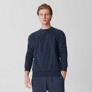 Sinsay - Bluza basic - Granatowy - męski - 1687O-59M
