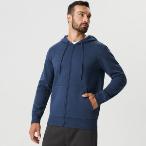 Sinsay - Bluza rozpinana basic - Niebieski - męski - 1689O-55X