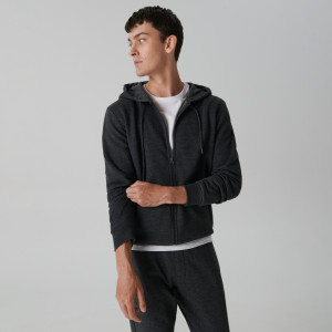 Sinsay - Bluza rozpinana basic - Szary - męski - 1689O-90M
