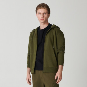 Sinsay - Bluza rozpinana basic - Khaki - męski - 1689O-91X
