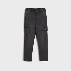 Sinsay - Jeansy jogger - Czarny - chłopiec - 1710Z-99J