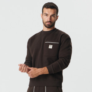 Sinsay - Bluza z kieszenią - Brązowy - męski - 1713O-89X