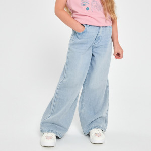 Sinsay - Jeansy wide leg - Niebieski - dziewczynka - 1774W-50J