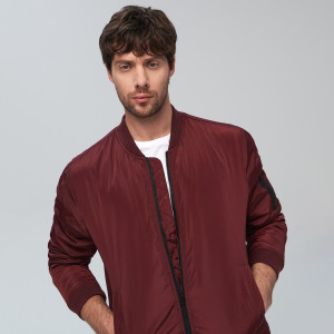 Sinsay - Kurtka bomberka - Bordowy - męski - 1795O-83X