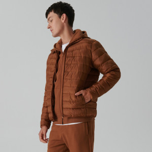 Sinsay - Kurtka puffer - Pomarańczowy - męski - 1796O-28X