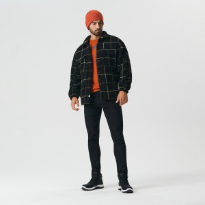 Sinsay - Kurtka z imitacji baranka - Czarny - męski - 1815O-99X