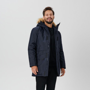 Sinsay - Kurtka parka - Granatowy - męski - 1821O-59X