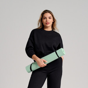Sinsay - Bluza z haftem - Czarny - damski - 182AC-99X