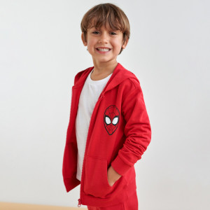 Sinsay - Spodnie dresowe jogger Spiderman - Czerwony - chłopiec - 1830Q-33X