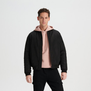 Sinsay - Kurtka bomberka - Czarny - męski - 1832O-99X