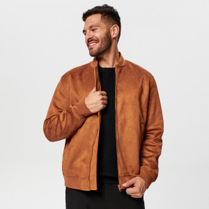 Sinsay - Kurtka bomberka - Bordowy - męski - 1838O-92X