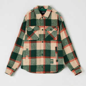 Sinsay - Kurtka koszulowa - Zielony - męski - 1844O-77X