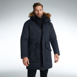 Sinsay - Kurtka parka - Granatowy - męski - 1868O-59X