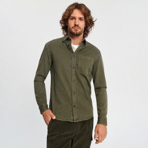 Sinsay - Hemd Regular Fit - Khakigrün - herren - 1905O-78X