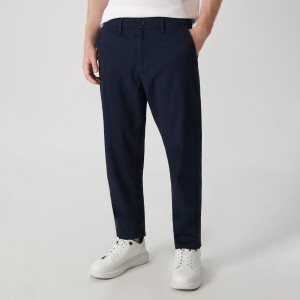 Sinsay - Spodnie chino - Granatowy - męski - 1963O-59X