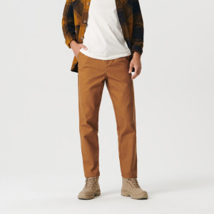 Sinsay - Spodnie chino relaxed - Żółty - męski - 1974O-18X