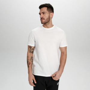 Sinsay - Koszulka - Biały - męski - 1985O-00X