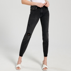 Sinsay - Jeansy skinny low waist - Czarny - damski - 2068F-99J