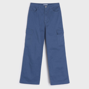 Sinsay - Jeansy cargo - Granatowy - dziewczynka - 2178Q-59X