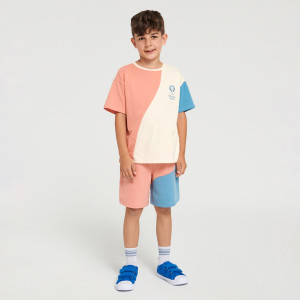 Sinsay - Komplet: koszulka i szorty - Wielobarwny - chłopiec - 2189Q-MLC