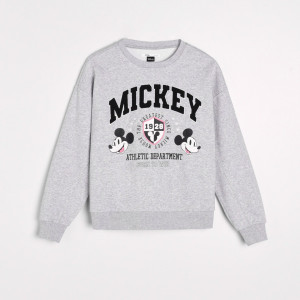 Sinsay - Mickey Mouse melegítőfelső mintával - Világosszürke - Női - 2242B-09M