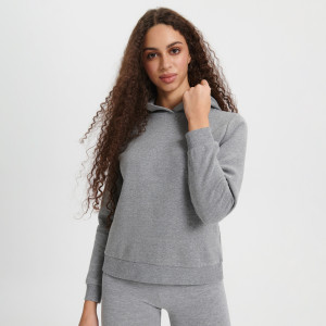Sinsay - Felpa con cappuccio - Grigio - Da donna - 2297B-9MM