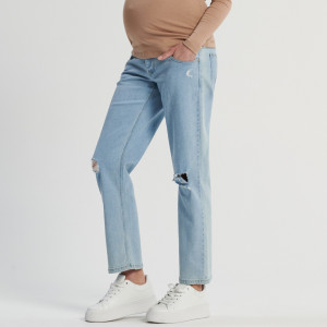 Sinsay - High waist straight farmer - Kék - Női - 2298F-50J