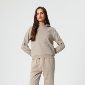 Sinsay - Bluza z kapturem - Beżowy - damski - 2301B-08X