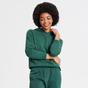 Sinsay - Felpa con cappuccio - Cachi - Da donna - 2301B-79X