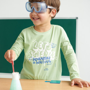 Sinsay - Koszulka z nadrukiem - Zielony - chłopiec - 2455O-71X