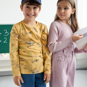 Sinsay - Koszulka z nadrukiem - Żółty - chłopiec - 2457O-17X