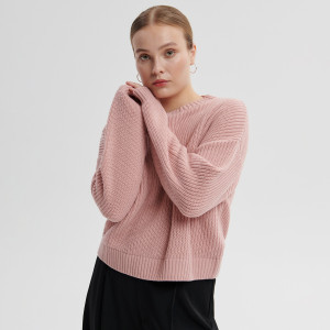 Sinsay - Sweter z miękkiej dzianiny - Różowy - damski - 2602F-03X