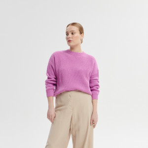 Sinsay - Pullover aus weichem Jersey - Rosa - damen - 2602F-40X