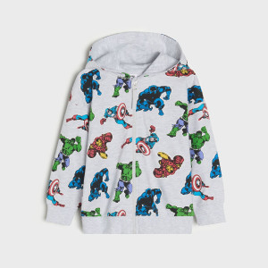 Sinsay - Bluza Marvel - Jasny szary - chłopiec - 278AE-09X