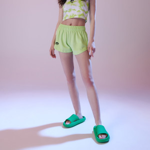 Sinsay - Szorty z haftem Atomówki - Zielony - damski - 2815M-70X