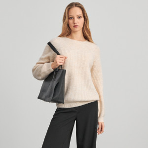 Sinsay - Maglione in morbido jersey - Beige - Da donna - 285AB-08M