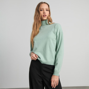 Sinsay - Maglione dolcevita - Verde - Da donna - 291AB-07X